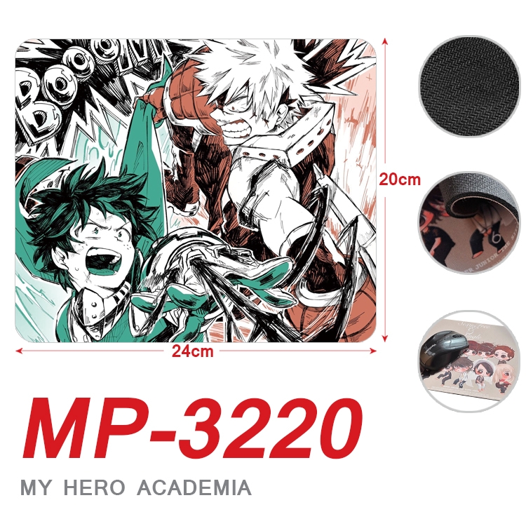 My Hero Academia Anime Full Color Printing Mouse Pad Unlocked 20X24cm price for 5 pcs  MP-3220