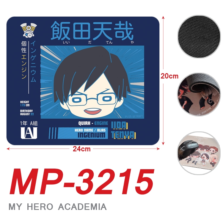 My Hero Academia Anime Full Color Printing Mouse Pad Unlocked 20X24cm price for 5 pcs MP-3215