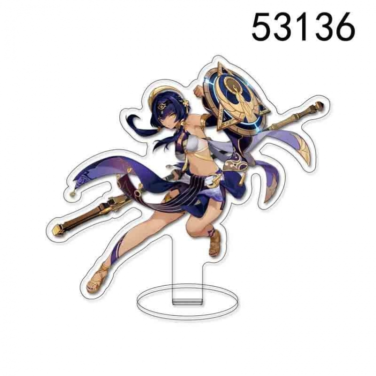 Genshin Impact Anime character acrylic Standing Plates Keychain 15cm 53136