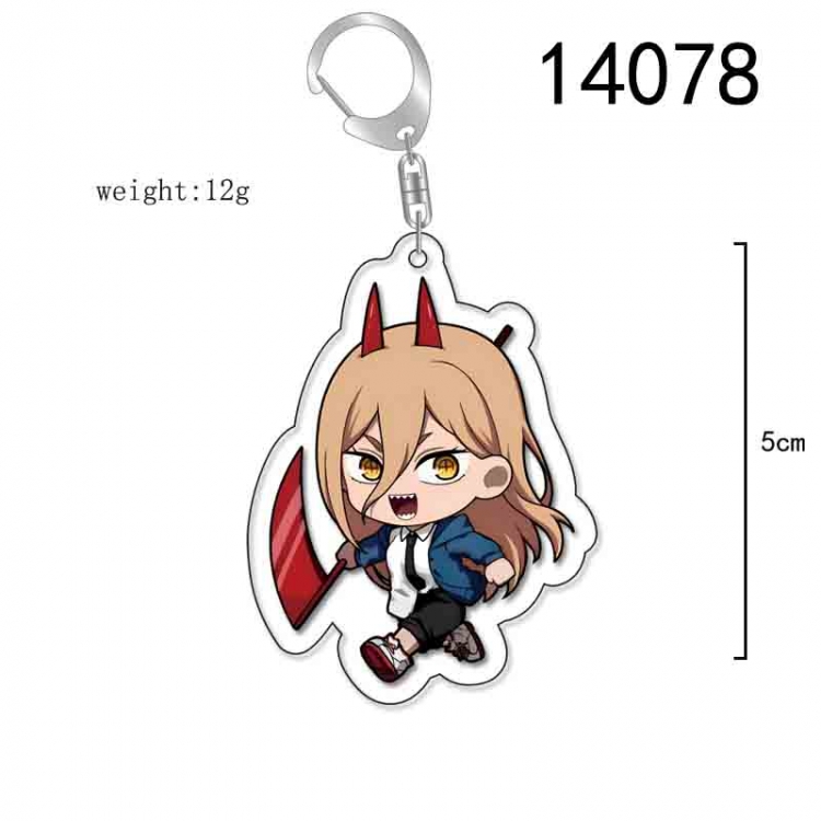 Chainsaw man Anime Acrylic Keychain Charm price for 5 pcs 14078