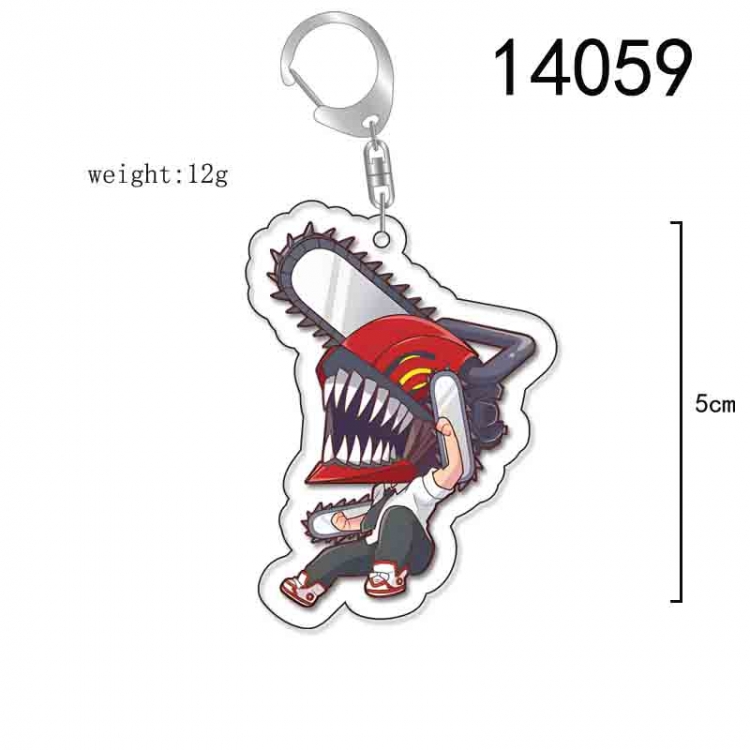 Chainsaw man Anime Acrylic Keychain Charm price for 5 pcs 14059