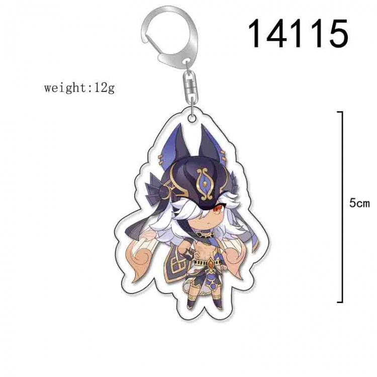 Genshin Impact Anime Acrylic Keychain Charm price for 5 pcs 14115