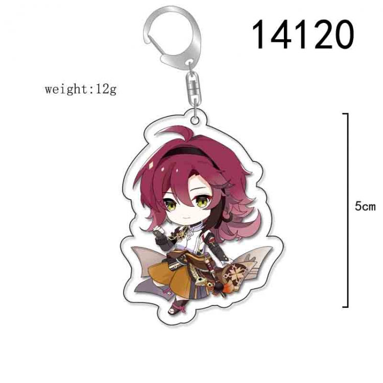 Genshin Impact Anime Acrylic Keychain Charm price for 5 pcs 14120