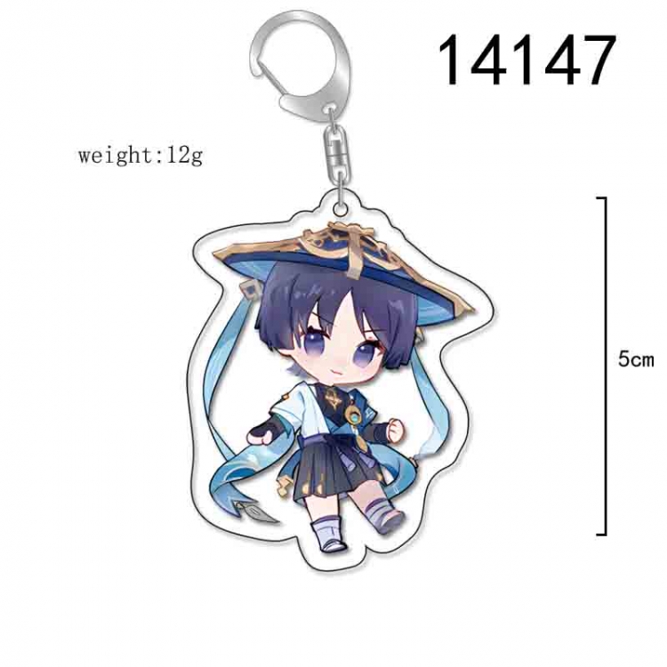 Genshin Impact Anime Acrylic Keychain Charm price for 5 pcs 14147