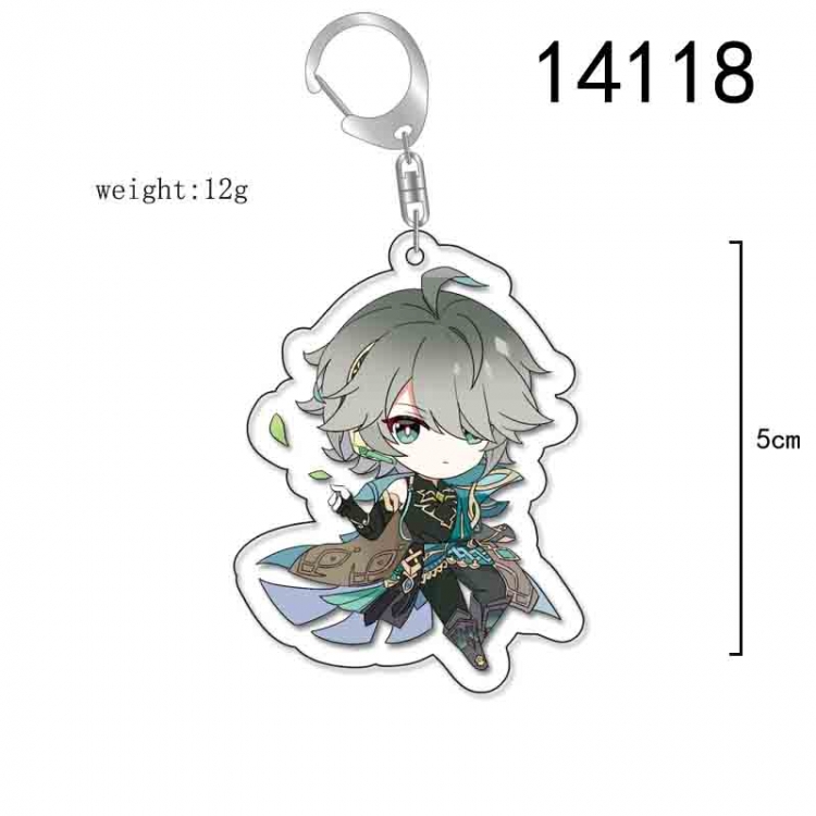 Genshin Impact Anime Acrylic Keychain Charm price for 5 pcs 14118