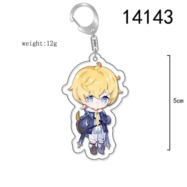 Genshin Impact Anime Acrylic Keychain Charm price for 5 pcs 14143