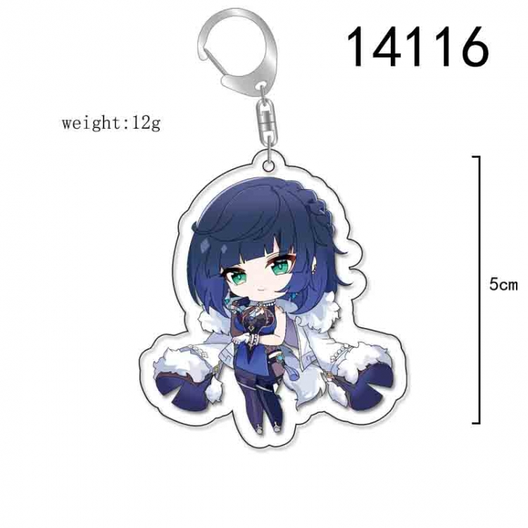 Genshin Impact Anime Acrylic Keychain Charm price for 5 pcs 14116