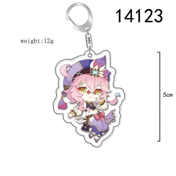 Genshin Impact Anime Acrylic Keychain Charm price for 5 pcs 14123