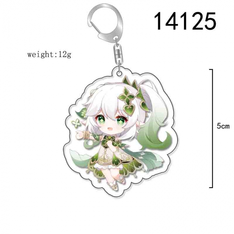 Genshin Impact Anime Acrylic Keychain Charm price for 5 pcs 14125