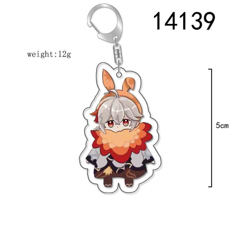 Genshin Impact Anime Acrylic Keychain Charm price for 5 pcs 14139