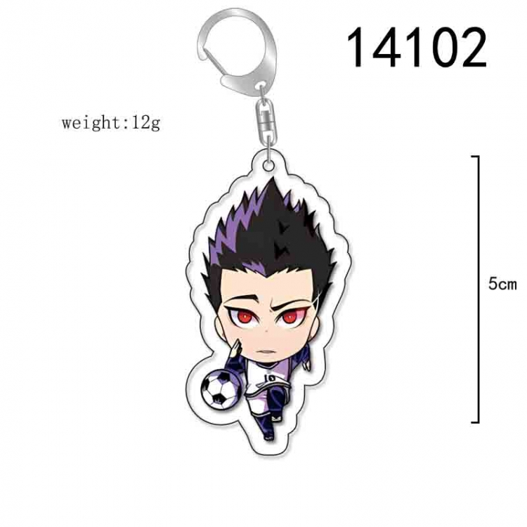 BLUE LOCK Anime Acrylic Keychain Charm price for 5 pcs 14102