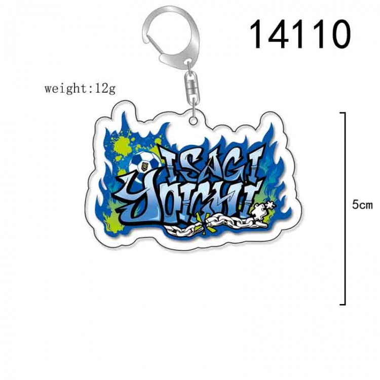 BLUE LOCK Anime Acrylic Keychain Charm price for 5 pcs 14110