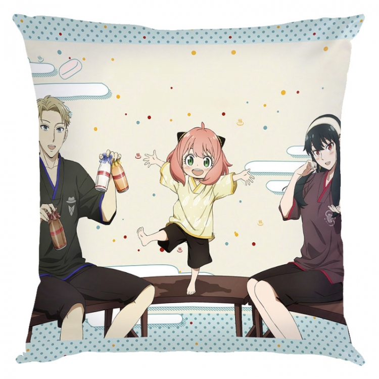 SPY×FAMILY Anime square full-color pillow cushion 45X45CM NO FILLING  J2-161