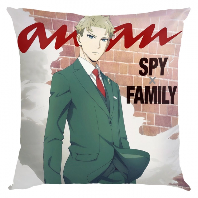 SPY×FAMILY Anime square full-color pillow cushion 45X45CM NO FILLING  J2-147