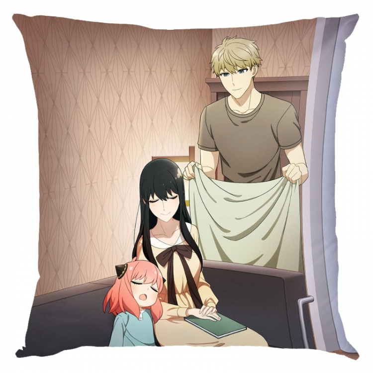 SPY×FAMILY Anime square full-color pillow cushion 45X45CM NO FILLING  J2-151