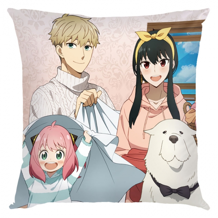 SPY×FAMILY Anime square full-color pillow cushion 45X45CM NO FILLING  J2-157