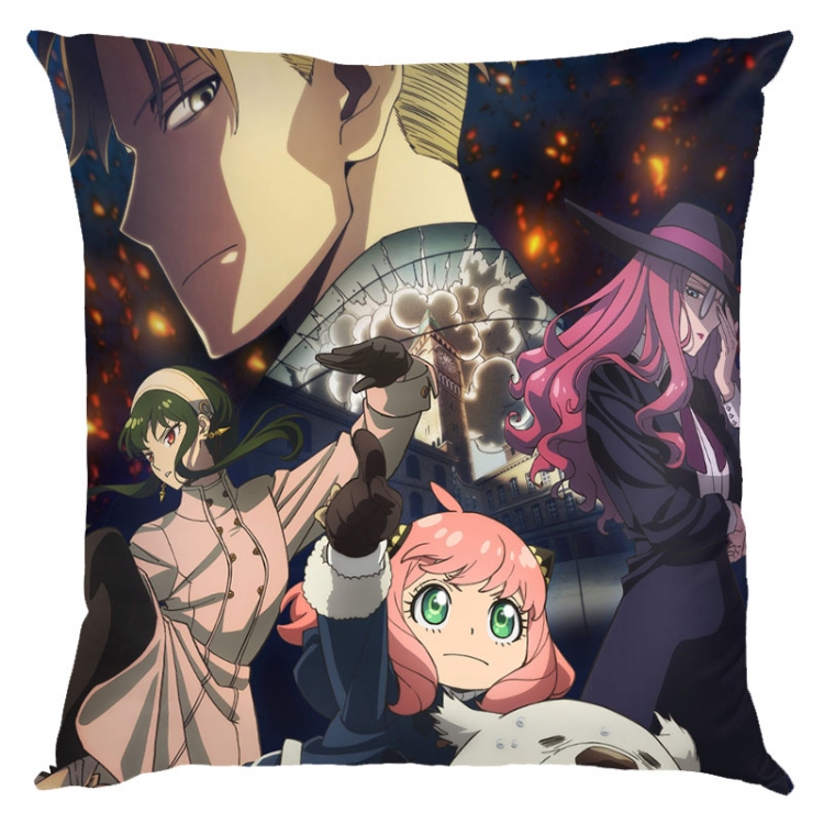 SPY×FAMILY Anime square full-color pillow cushion 45X45CM NO FILLING  J2-135