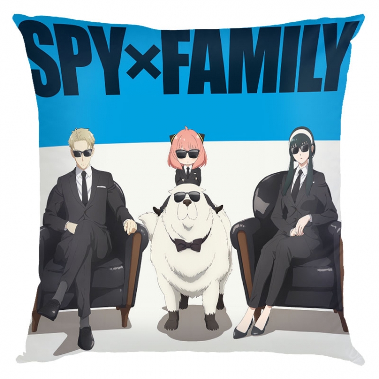 SPY×FAMILY Anime square full-color pillow cushion 45X45CM NO FILLING  J2-156