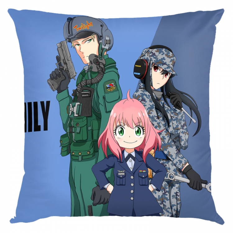 SPY×FAMILY Anime square full-color pillow cushion 45X45CM NO FILLING  J2-133