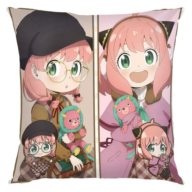 SPY×FAMILY Anime square full-color pillow cushion 45X45CM NO FILLING  J2-137B