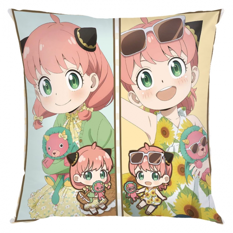SPY×FAMILY Anime square full-color pillow cushion 45X45CM NO FILLING J2-137A