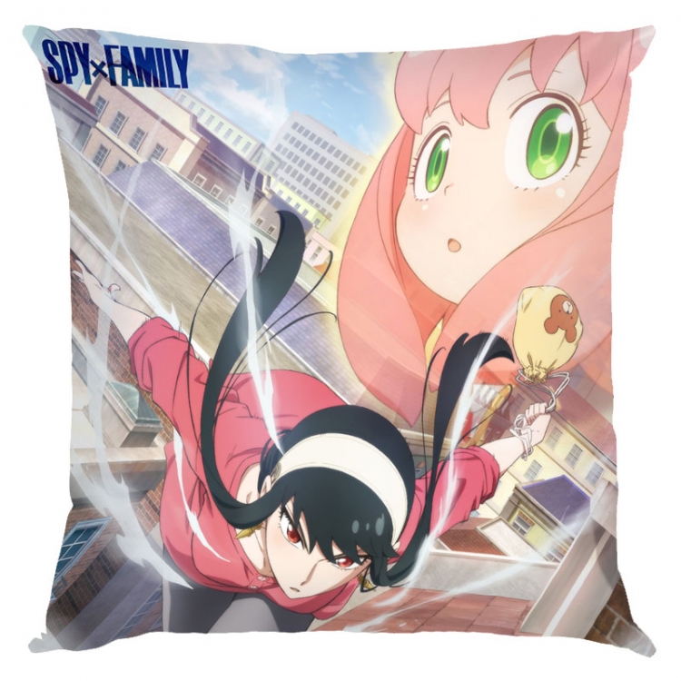 SPY×FAMILY Anime square full-color pillow cushion 45X45CM NO FILLING  J2-145