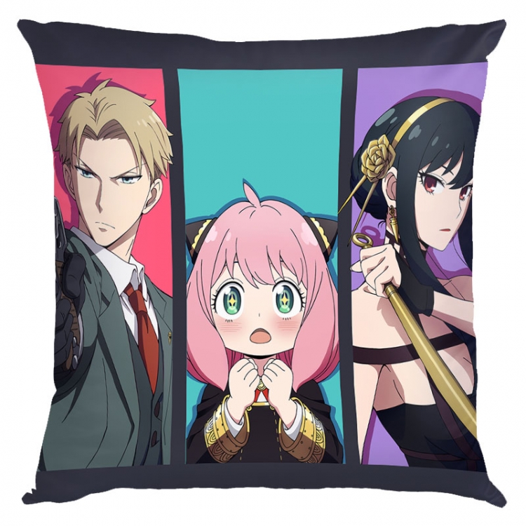 SPY×FAMILY Anime square full-color pillow cushion 45X45CM NO FILLING  J2-134