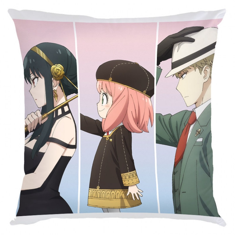 SPY×FAMILY Anime square full-color pillow cushion 45X45CM NO FILLING  J2-155