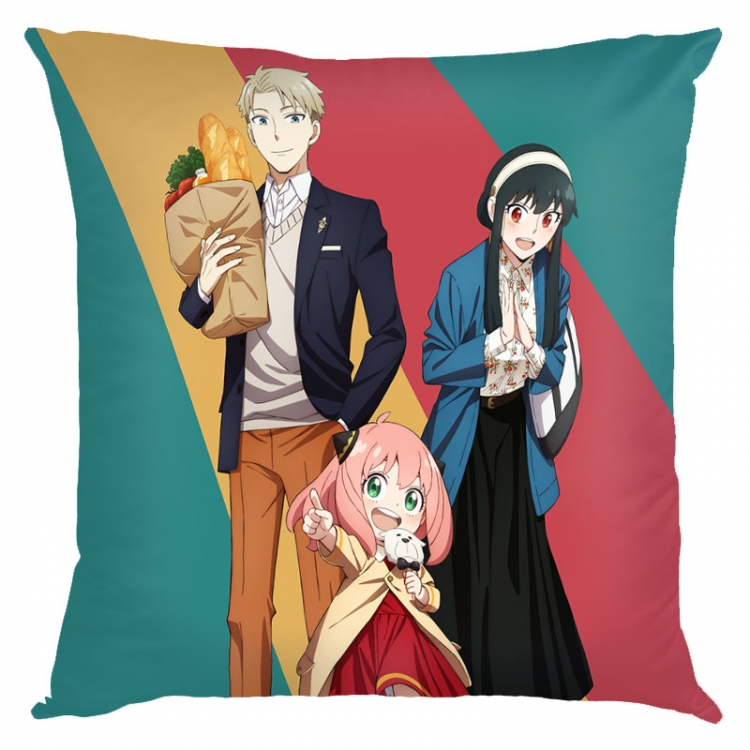 SPY×FAMILY Anime square full-color pillow cushion 45X45CM NO FILLING  J2-150