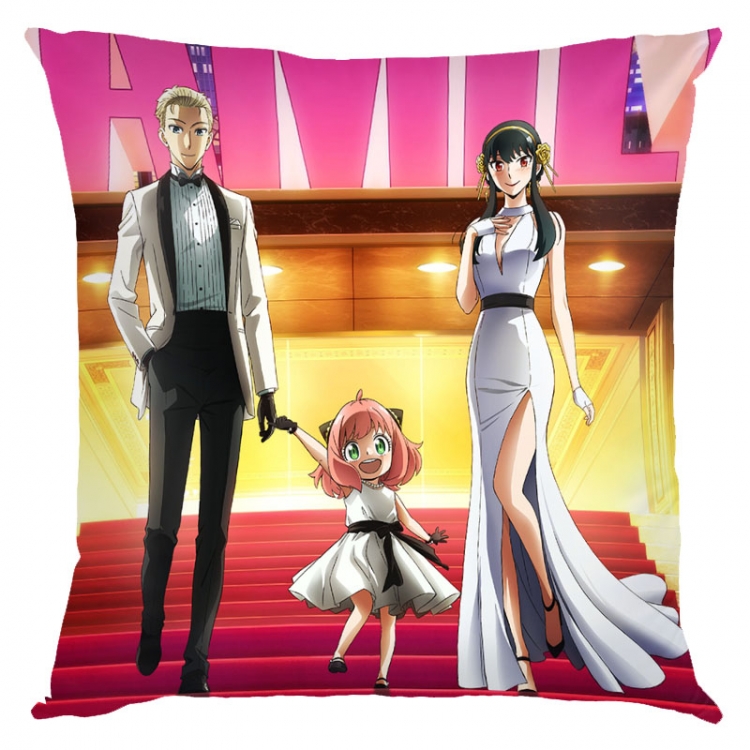 SPY×FAMILY Anime square full-color pillow cushion 45X45CM NO FILLING  J2-142