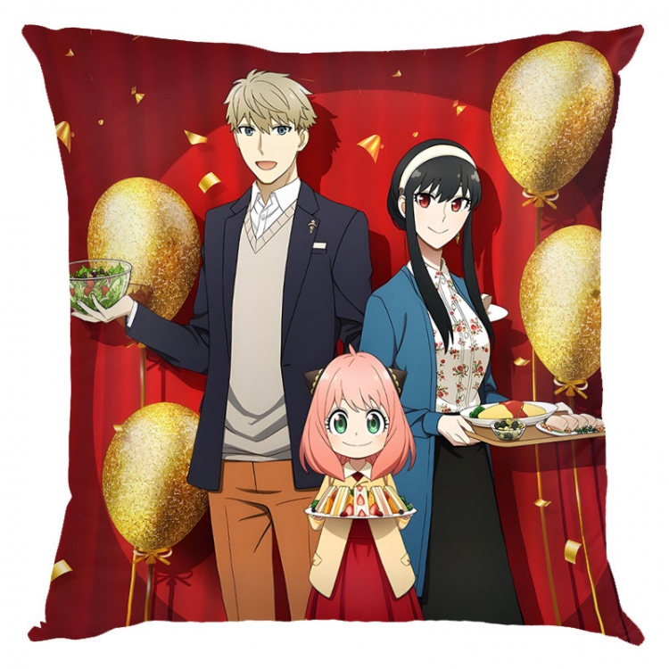 SPY×FAMILY Anime square full-color pillow cushion 45X45CM NO FILLING  J2-143