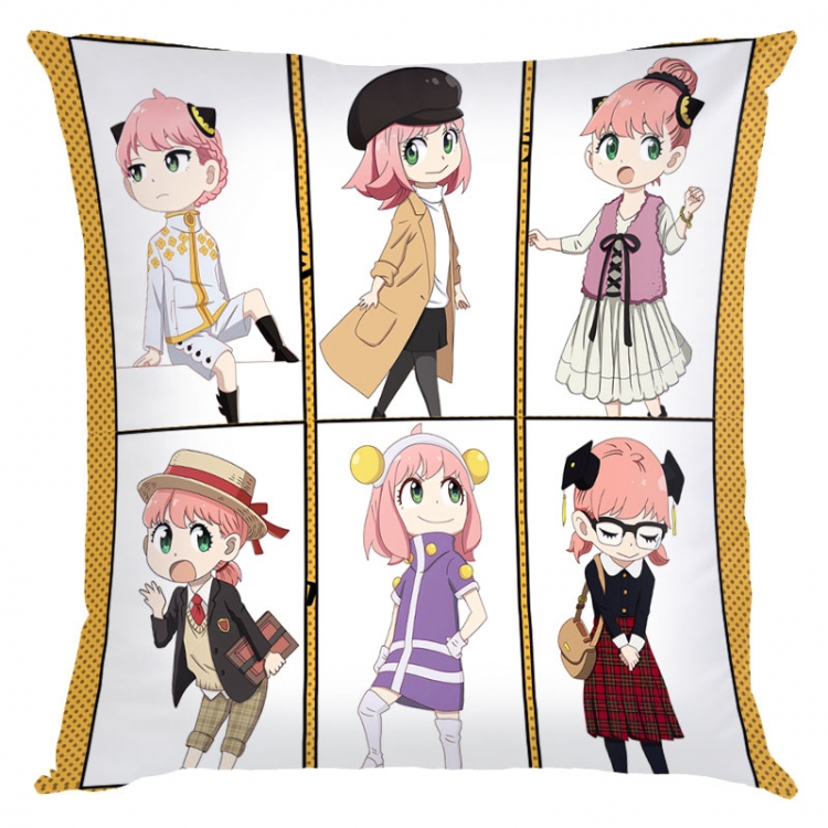 SPY×FAMILY Anime square full-color pillow cushion 45X45CM NO FILLING J2-139