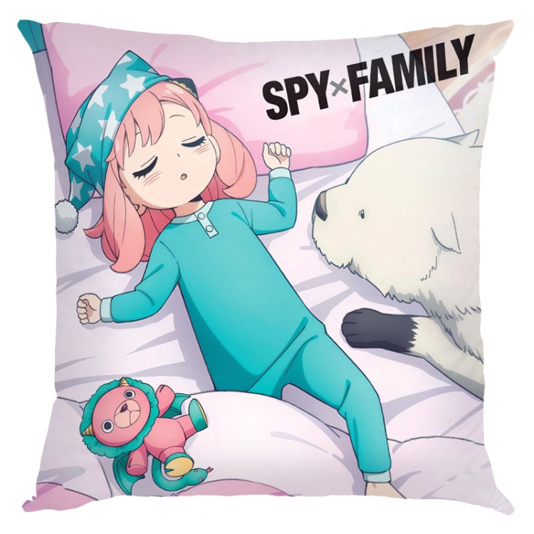 SPY×FAMILY Anime square full-color pillow cushion 45X45CM NO FILLING  J2-158