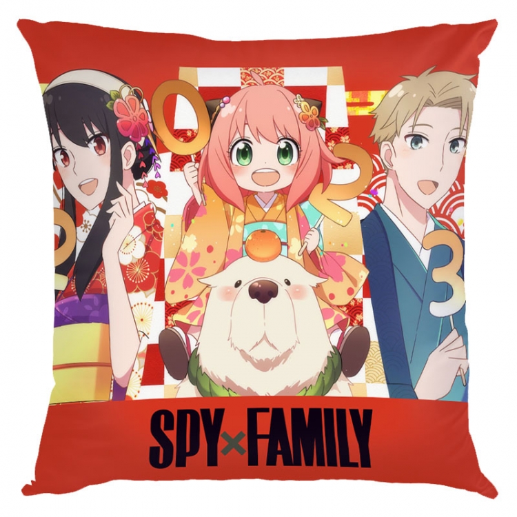 SPY×FAMILY Anime square full-color pillow cushion 45X45CM NO FILLING J2-141