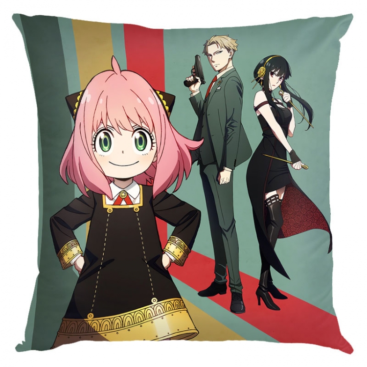 SPY×FAMILY Anime square full-color pillow cushion 45X45CM NO FILLING  J2-165