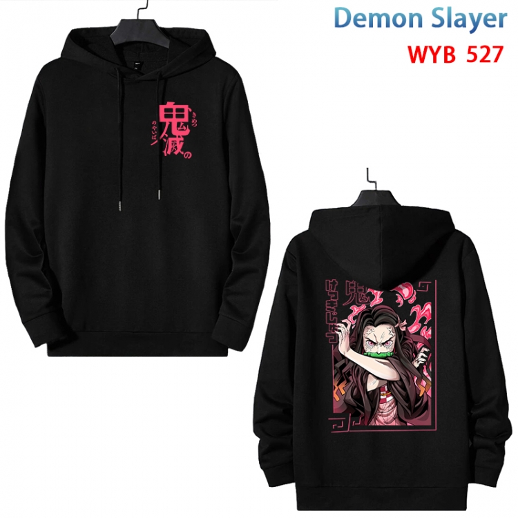 Demon Slayer Kimets Cotton Hooded Patch Pocket Sweatshirt from S to 3XL WYB-527