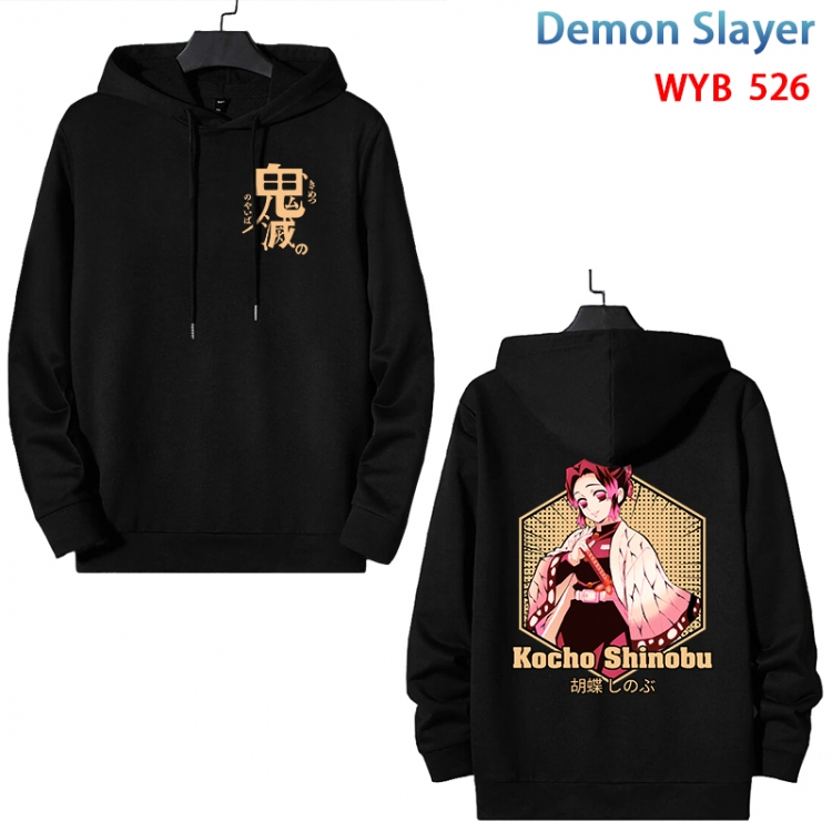 Demon Slayer Kimets Cotton Hooded Patch Pocket Sweatshirt from S to 3XL WYB-526