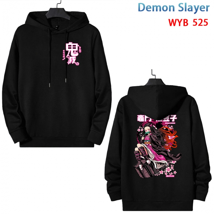 Demon Slayer Kimets Cotton Hooded Patch Pocket Sweatshirt from S to 3XL WYB-525