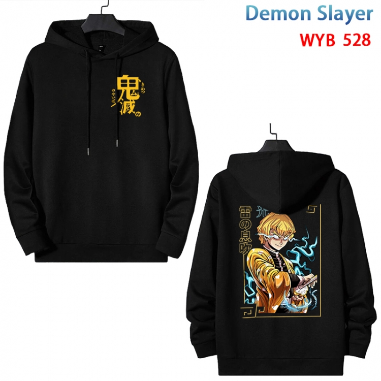 Demon Slayer Kimets Cotton Hooded Patch Pocket Sweatshirt from S to 3XL WYB-528