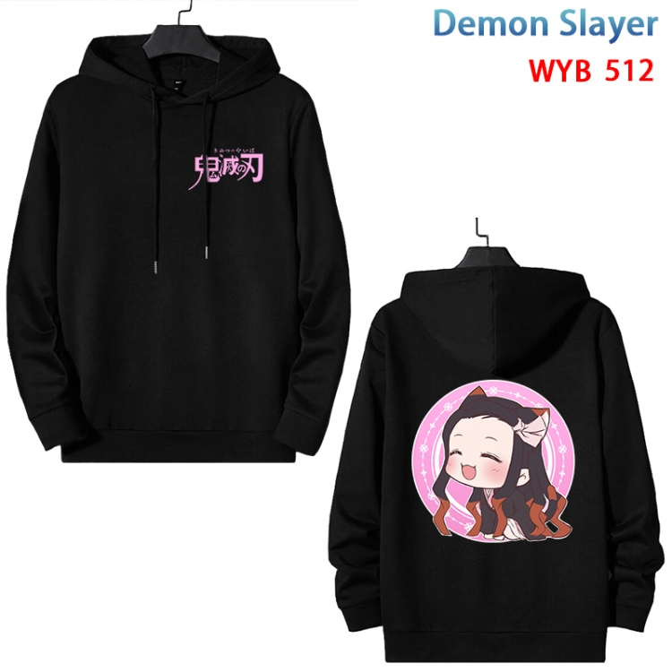 Demon Slayer Kimets Cotton Hooded Patch Pocket Sweatshirt from S to 3XL WYB-512