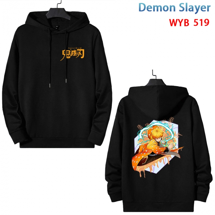 Demon Slayer Kimets Cotton Hooded Patch Pocket Sweatshirt from S to 3XL WYB-519