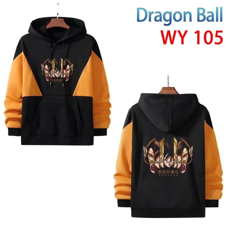Demon Slayer Kimets Anime color contrast patch pocket sweater from S to 3XL WY-105