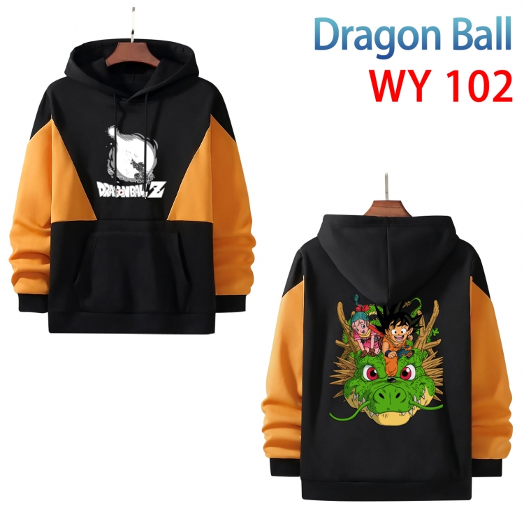 Demon Slayer Kimets Anime color contrast patch pocket sweater from S to 3XL WY-102