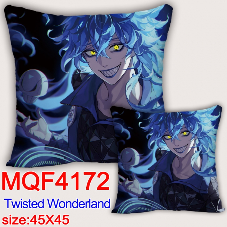 Disney Twisted-Wonderland  Anime square full-color pillow cushion 45X45CM NO FILLING MQF-4172