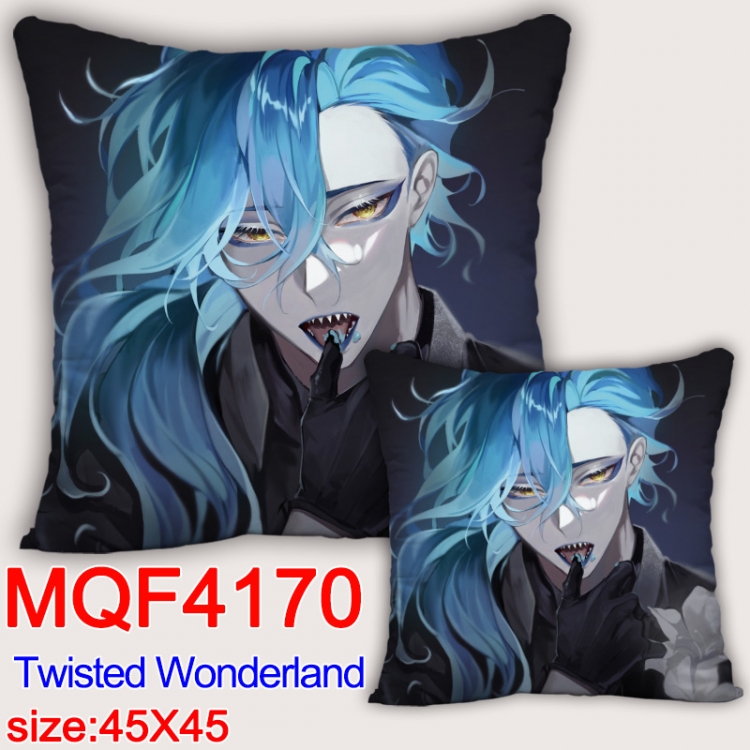 Disney Twisted-Wonderland  Anime square full-color pillow cushion 45X45CM NO FILLING MQF-4170