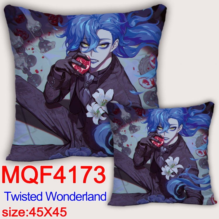 Disney Twisted-Wonderland  Anime square full-color pillow cushion 45X45CM NO FILLING MQF-4173