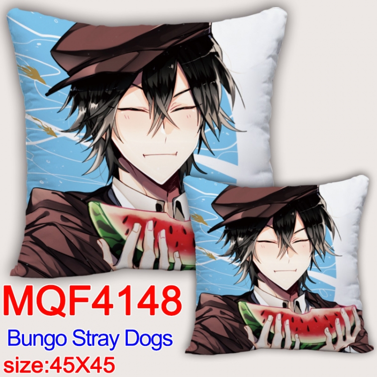 Bungo Stray Dogs  Anime square full-color pillow cushion 45X45CM NO FILLING MQF-4148