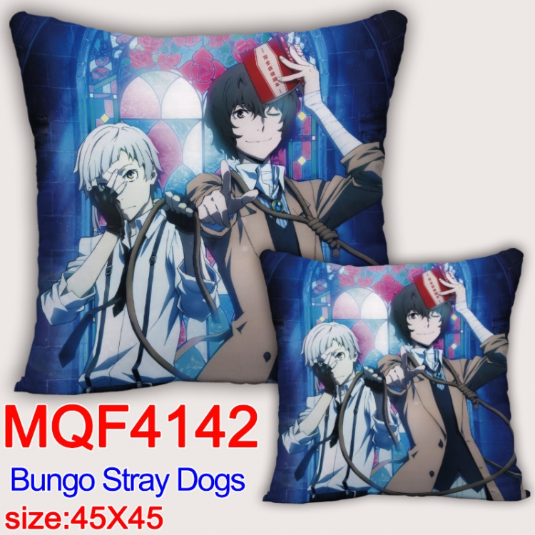 Bungo Stray Dogs  Anime square full-color pillow cushion 45X45CM NO FILLING MQF-4142