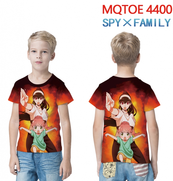 SPY×FAMILY full-color printed short-sleeved T-shirt 60 80 100 120 140 160 6 sizes for children MQTOE-4400