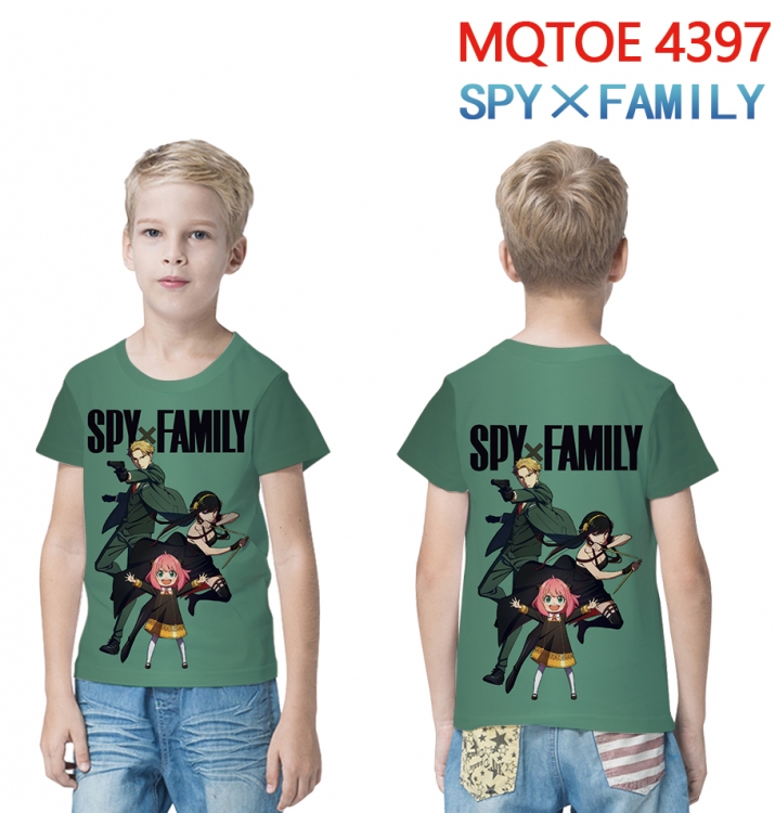 SPY×FAMILY full-color printed short-sleeved T-shirt 60 80 100 120 140 160 6 sizes for children MQTOE-4397